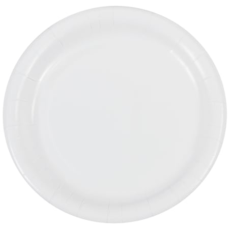 Partners Brand Paper Plates, 7" Medium-Duty, White, PK 200 PW120